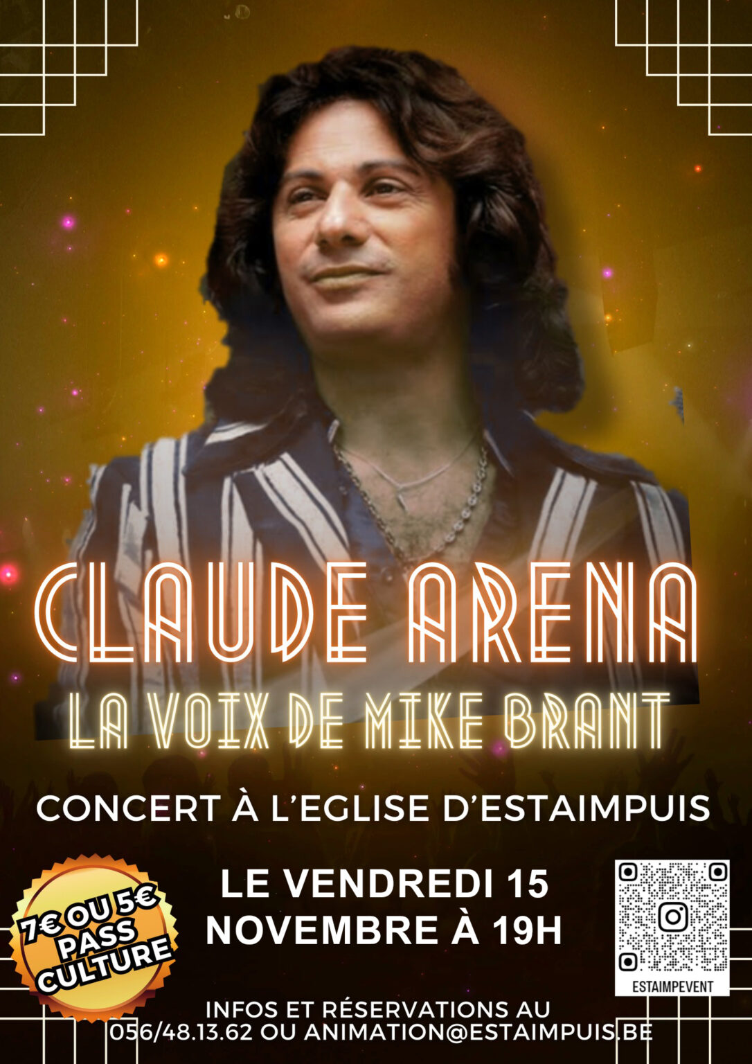 Claude Arena chante Mike Brant - Entité d'Estaimpuis