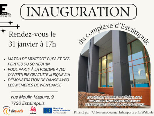 Thumbnail for the post titled: Inauguration de la rénovation du complexe d&rsquo;Estaimpuis
