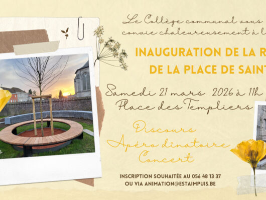 Thumbnail for the post titled: Inauguration de la rénovation de la place de Saint-Léger